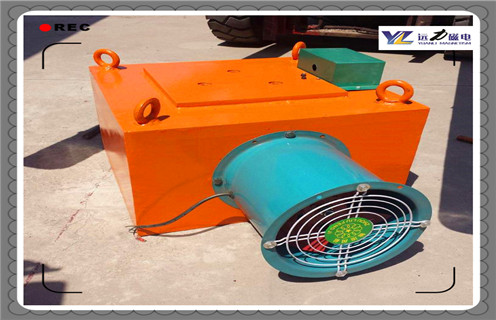 電磁除鐵器，黑龍江風(fēng)冷自卸式電磁除鐵器_選型_黑龍江風(fēng)冷自卸式電磁除鐵器工作原理_價格