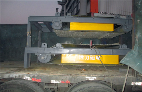 自卸式永磁除鐵器，四川自卸式永磁除鐵器_技術參數(shù)_四川自卸式永磁除鐵器磁塊安裝方式_如何換帶