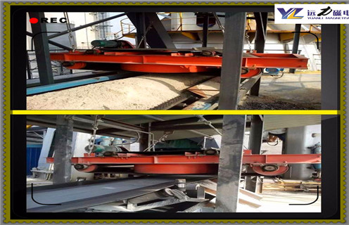 風(fēng)冷帶式電磁除鐵器，rcdc風(fēng)冷帶式電磁除鐵器吊裝方案_選型_河北rcdc風(fēng)冷帶式電磁除鐵器吊裝方案工作原理_價格