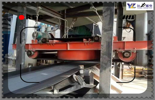 電磁自卸除鐵器，福建電磁自卸油冷除鐵器定做_福建電磁自卸油冷除鐵器定做廠家配件_型號及工作視頻  