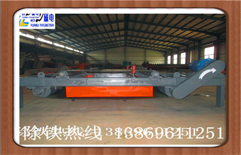 自卸式電磁除鐵器，福建超強干式自卸式電磁除鐵器_福建超強干式自卸式電磁除鐵器廠家配件_型號及工作視頻